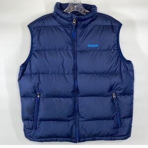 Abercrombie & Fitch Men's Blue Down and Feather Quilted Puffer Vest Size M